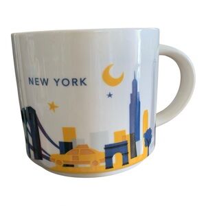 Starbucks New York City NYC 2016 You Are Here Collection Coffee Cup Mug 14oz